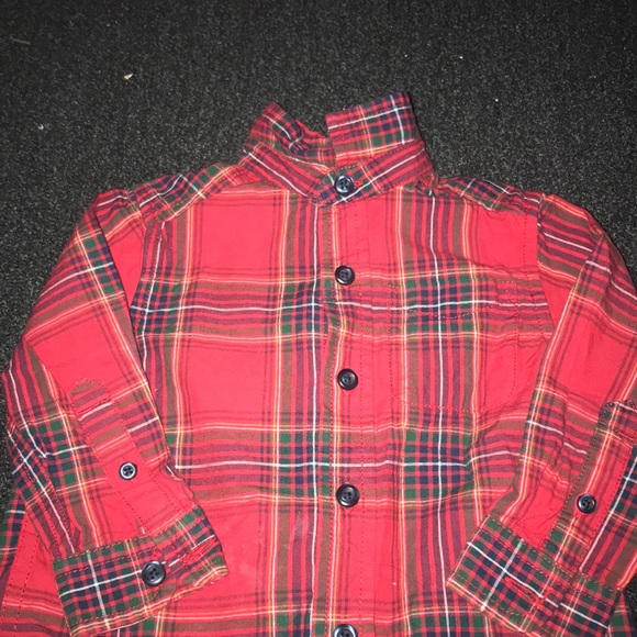 Baby boy plaid button up shirt - Picture 2 of 3